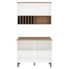 Cozinha Compacta Iluminata 3 Portas 100% Mdf Branco - Genialflex
