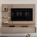 Estante para TV Até 65 Polegadas Atena 2 Portas Fendi/Naturale - Madetec
