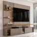 Estante para TV Até 65 Polegadas Atena 2 Portas Fendi/Naturale - Madetec