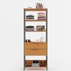 Closet 2 Gavetas 100% Mdf Barcelona Marrom/Preto Fosco - Pnr Móveis