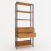 Closet 2 Gavetas 100% Mdf Barcelona Marrom/Preto Fosco - Pnr Móveis
