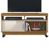 Rack para TV Até 50 Polegadas Artur 1 Porta Naturale/Off White - Madetec
