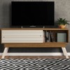 Rack para TV Até 65 Polegadas Frizz 2 Portas Naturale/Off White - Madetec