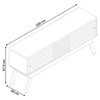 Rack para TV Até 65 Polegadas Frizz 2 Portas Naturale/Off White - Madetec