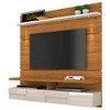 Painel para TV Até 60 Polegadas Lana 2 Portas 1 Prateleira com Led Naturale/Off White - Madetec
