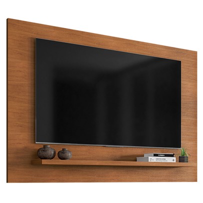 Painel para TV Até 60 Polegadas Safira 1 Prateleira Cedro- Casa D