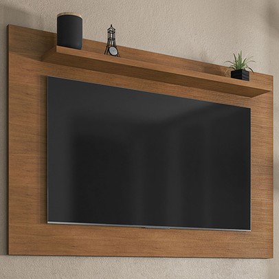 Painel para TV Até 60 Polegadas Safira 1 Prateleira Cedro- Casa D
