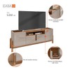 Rack para TV Até 60 Polegadas Lizz 4 Portas Off White/Cedro 011080 - Casa D