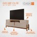 Rack para TV Até 60 Polegadas Lizz 4 Portas Off White/Cedro 011080 - Casa D
