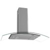Coifa de Parede Vidro Curvo Clean 90 Cm 127v Kromanox - Fogatti