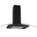Coifa de Parede Vidro Curvo Clean 90 Cm 127v Preto - Fogatti