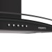 Coifa de Parede Vidro Curvo Clean 90 Cm 127v Preto - Fogatti
