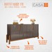 Balcão Buffet Lizz 4 Portas Cinza Perola/Cedro 050518 - Casa D