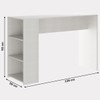 Bancada de Cozinha 2 Prateleiras Branco 565 - Soluzione