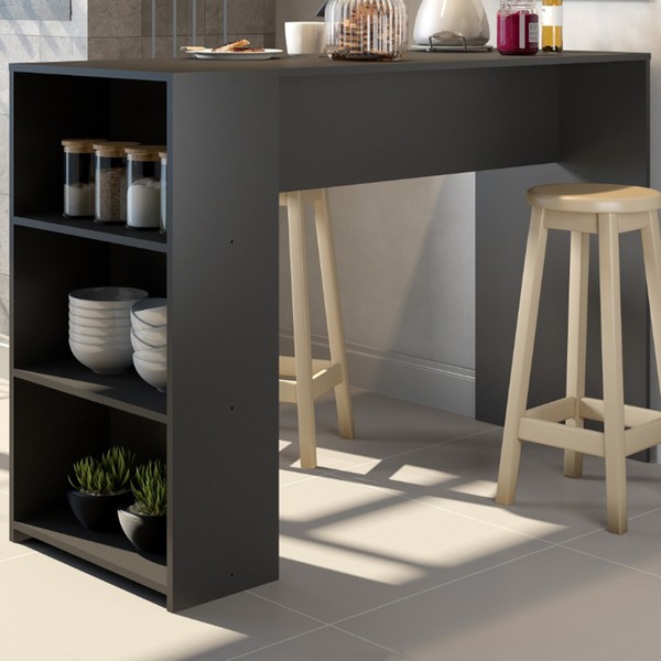 Bancada de Cozinha 2 Prateleiras Cinza Vulcano 565 - Soluzione