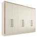 Guarda-Roupa Casal Argos 6 Portas 6 Gavetas 100% Mdf Off White - Mademarques