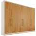 Guarda-Roupa Casal Argos 6 Portas 6 Gavetas 100% Mdf Off White/Peroba - Mademarques