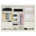 Guarda-Roupa Casal Argos 6 Portas 6 Gavetas Espelhado 100% Mdf Off White/Peroba - Mademarques