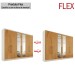 Guarda-Roupa Casal Argos 6 Portas 6 Gavetas Espelhado 100% Mdf Off White/Peroba - Mademarques