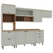 Cozinha Completa Iluminata 7 Portas 4 Gavetas Verde Mint - Genialflex