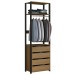 Closet 4 Gavetas 1 Prateleira Carvalho Dakar/Cinza Vulcano 6105 - Soluzione