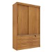 Guarda-Roupa Casal Chicago 2 Portas 6 Gavetas Cinamomo - Tcil Móveis