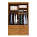 Guarda-Roupa Casal Chicago 2 Portas 6 Gavetas Cinamomo - Tcil Móveis