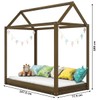 Cama Infantil Paris Madeira Maciça Castanho - Lanes