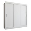 Guarda-Roupa Casal Flórida 3 Portas de Correr 3 Gavetas Branco Fosco - Panorama Móveis