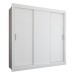 Guarda-Roupa Casal Flórida 3 Portas de Correr 3 Gavetas Branco Fosco - Panorama Móveis