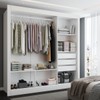Guarda-Roupa Casal Flórida 3 Portas de Correr com Espelho 3 Gavetas Branco Fosco - Panorama Móveis