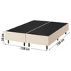 Base de Cama Box Queen Fit 158x198 Cm Creme - Vian