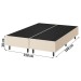 Base de Cama Box Queen Fit 158x198 Cm Creme - Vian