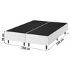 Base de Cama Box Queen Fit 158x198 Cm Branco - Vian
