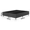 Base de Cama Box Queen Fit 158x198 Cm Titânio - Vian