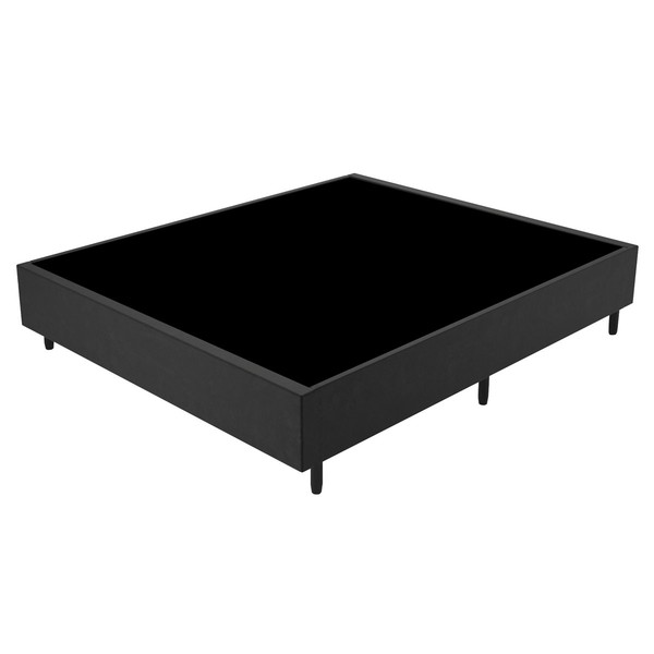 Base de Cama Box Casal Fit 138x188 Cm Preto - Vian