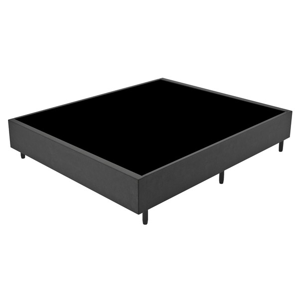 Base de Cama Box Casal Fit 138x188 Cm Titânio - Vian