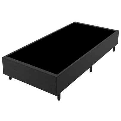 Base de Cama Box Solteiro Fit 88x188 Cm Preto - Vian