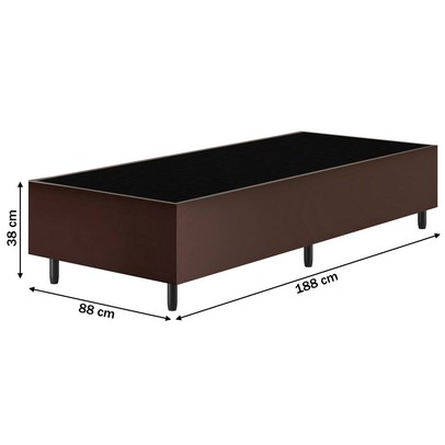 Base de Cama Box Solteiro Fit 88x188 Cm Castor - Vian