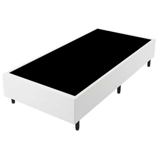 Base de Cama Box Solteiro Fit 88x188 Cm Branco - Vian