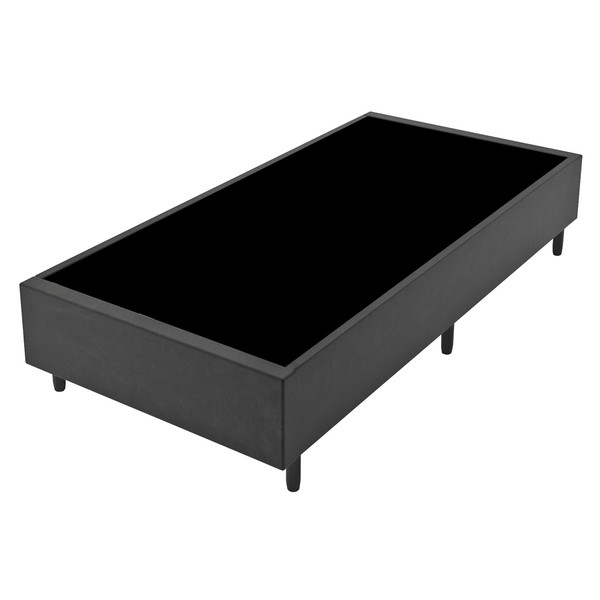 Base de Cama Box Solteiro Fit 88x188 Cm Titânio - Vian