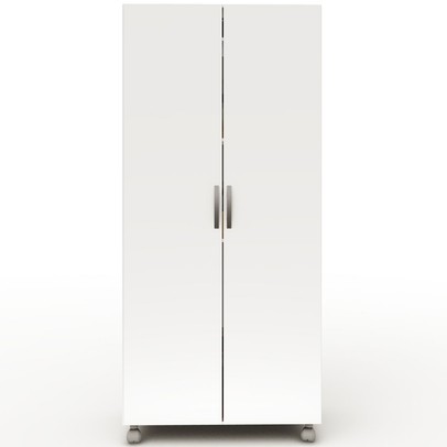 Armário para Escritório Multi 2 Portas com Rodízio Branco - Pnr Móveis