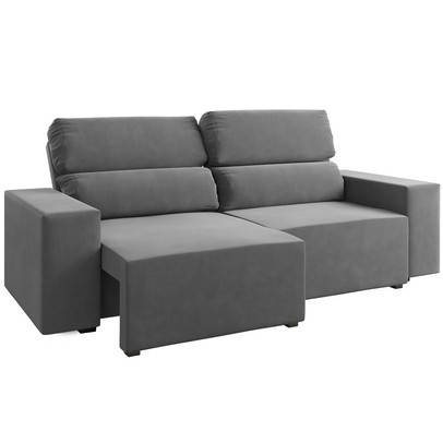 Sofá 3 Lugares Charm Reclinável e Retrátil Brisk - Vian