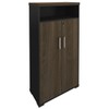 Armário para Escritório 2 Portas Charuto/Preto - Artany Móveis