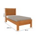 Cama Solteiro Safira Cinamomo - Tcil Móveis