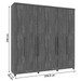 Guarda-Roupa Casal Veneza 6 Portas 4 Gavetas Cinamomo - Tcil Móveis