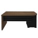 Mesa para Escritório 4 Gavetas Charuto/Preto 006107 - Artany Móveis