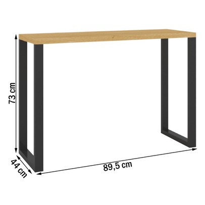 Aparador Industrial Berlim 100% Mdf Marrom/Preto - Pnr Móveis