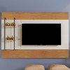 Painel para TV Até 65 Polegadas Granada 2 Prateleiras Naturalle/Off White - Mavaular