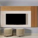 Painel para TV Até 75 Polegadas Valencia Tauari/Off White - Mavaular